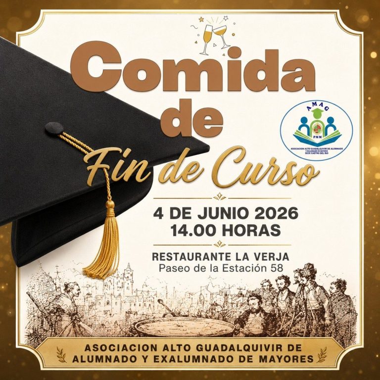 Cartel de la Comida de Fin de Curso 2026 de AMAG