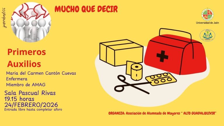 Cartel de Mucho que Decir: Primeros auxilios de AMAG
